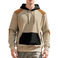 Herren Hoodie mit strukturiertem Stoff und kontrastierenden Details WW
