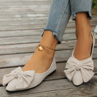 Damen Ballerina-Schuhe mit elegantem Schleifendetail und rutschfester Sohle WW