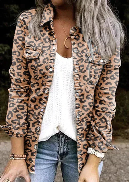 Halblange Damenjacke im eleganten Stil