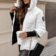 Damen Steppjacke mit hochabschließendem Kragen und breitem Ärmel WW