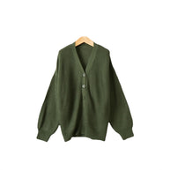 Damen Strickjacke mit strukturiertem Muster und praktischen Knopfdetails WW