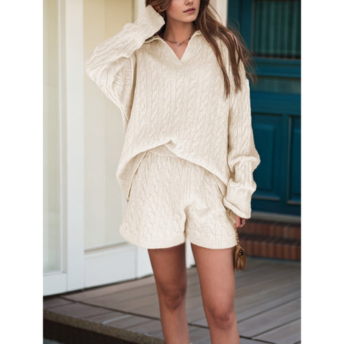 Damen bequeme Strickoberteil mit lässigem Schnitt und hochwertigen Details WW