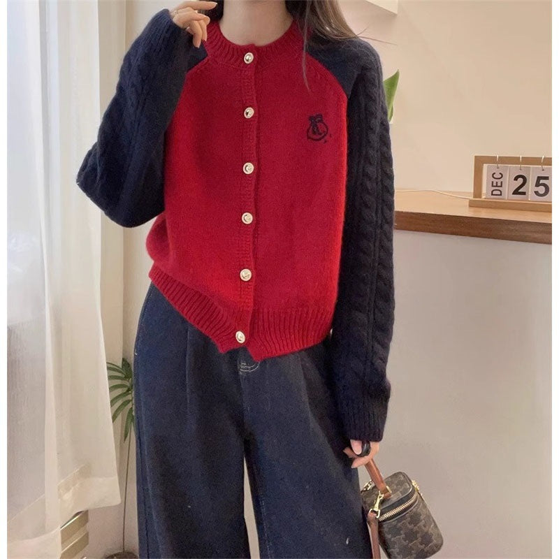 Damen Strickjacke mit dekorativen Zopfmustern WW