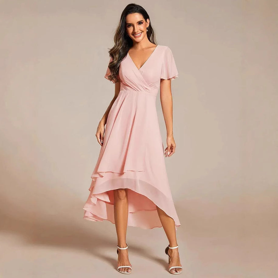 Damen schickes Wickelkleid WW