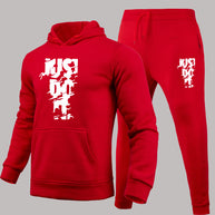 Damen Sportliches Hoodie- und Jogginghose-Set mit modernem Logo-Design WW