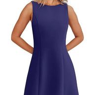 Damen A-Linien Kleid aus hochwertigem Stoff mit ergonomischem Schnitt WW