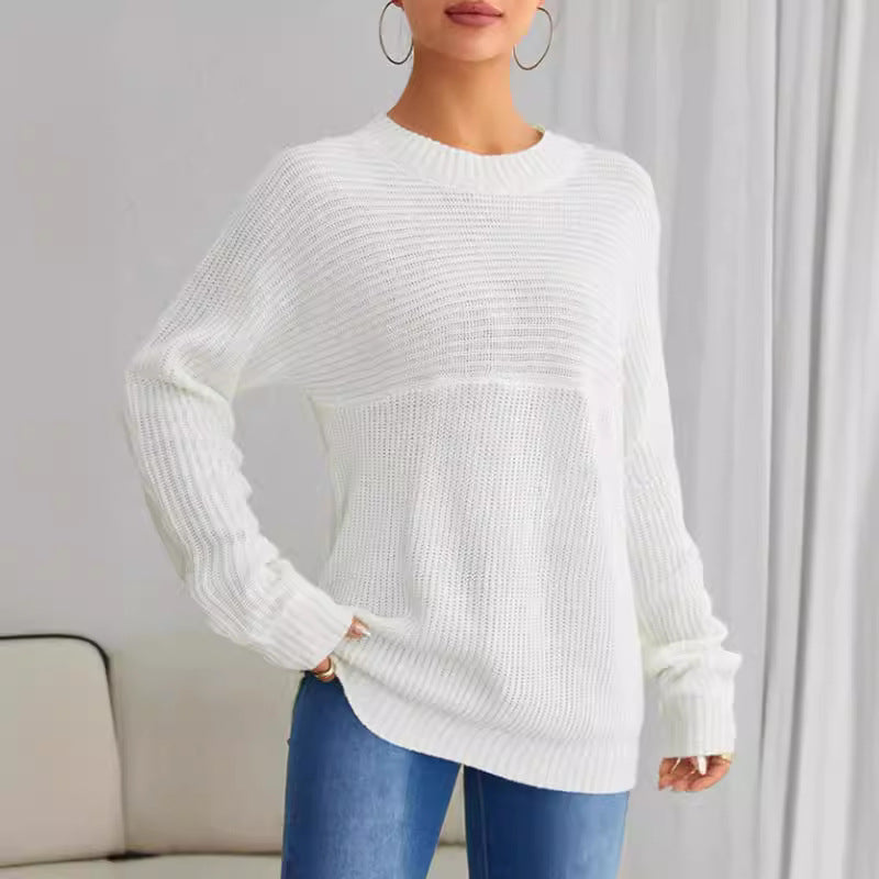 Damen Strickpullover mit lässigem Schnitt und feiner Struktur WW