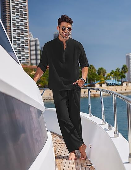 Herren Relaxed Fit Küsten Lounge Set WW