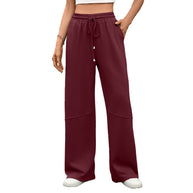 Damen Weite Freizeithose mit elastischem Bund und seitlichen Taschen WW