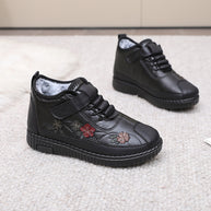 Damen Stiefel mit Blumenstickerei WW