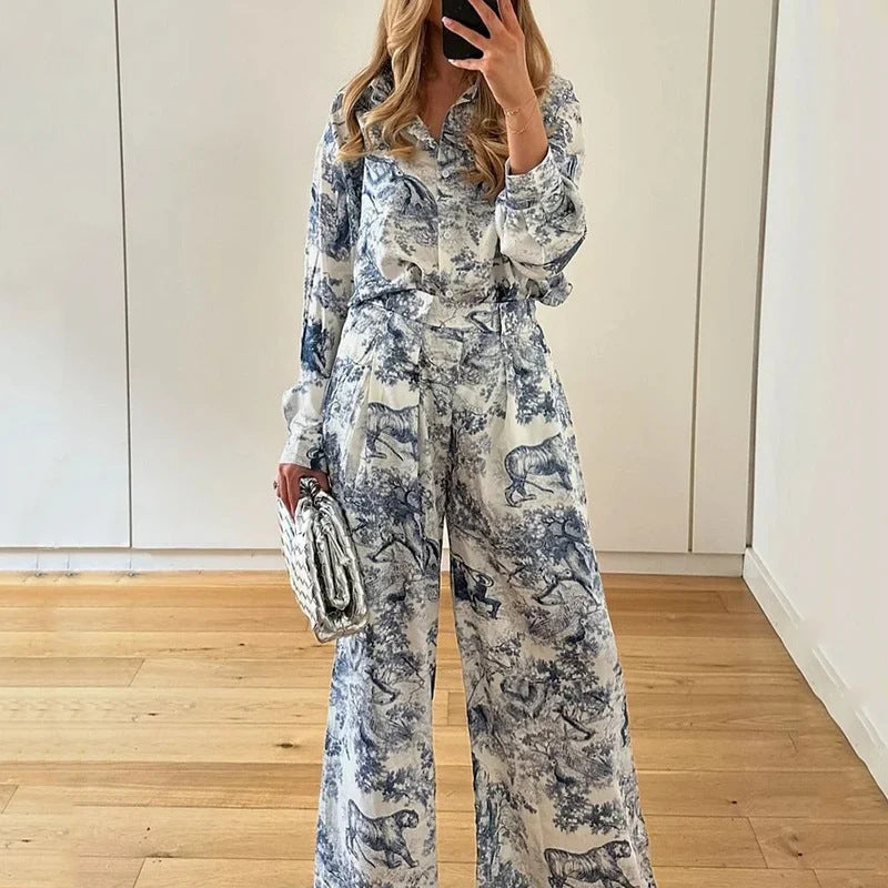 Damen Jumpsuit mit floralen Mustern und eleganter Passform W&W Mode