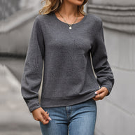 Damen Sweatshirt mit strukturiertem Design und lässigem Schnitt WW