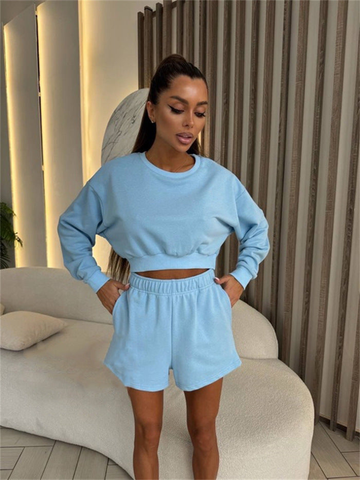 Damen Sportives Set mit gekürzten Ärmel WW