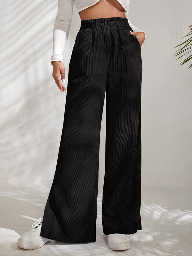 WW mit hoher Taille und Cordstoff