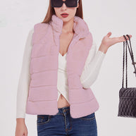 Damen Steppweste mit hohem Kragen und trendigem Schnitt WW