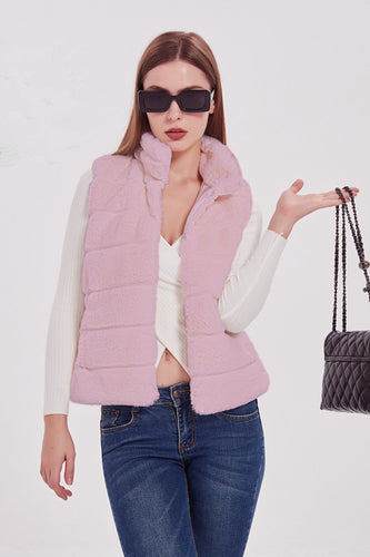 Damen Steppweste mit hohem Kragen und trendigem Schnitt WW