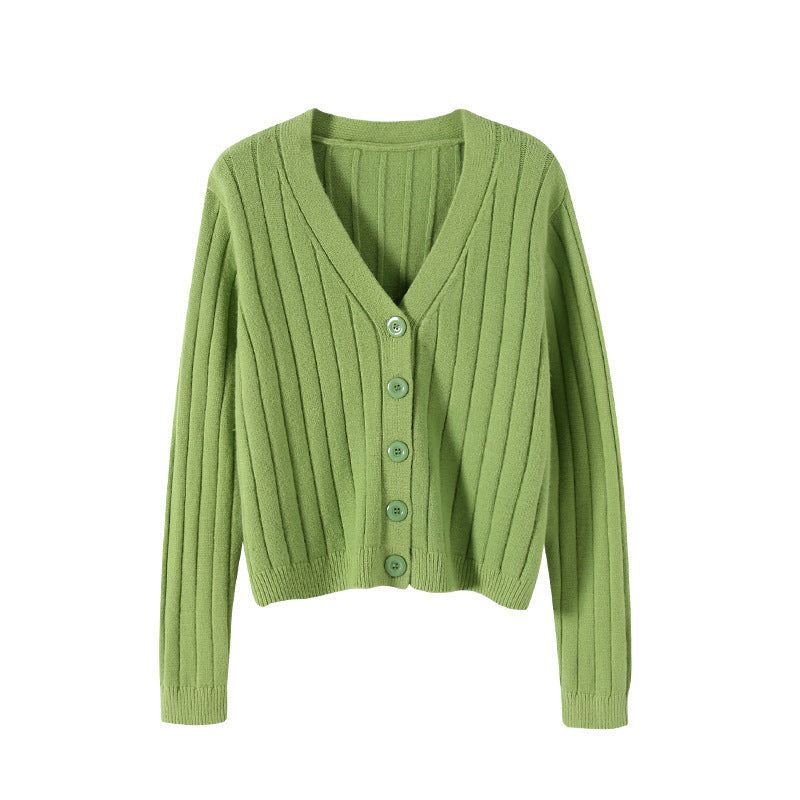 Damen-Kabelstrickpullover mit V-Ausschnitt