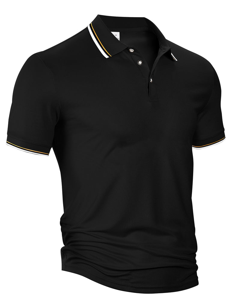 Herren sportliches Poloshirt mit atmungsaktiven Eigenschaften und modernem Schnitt WW