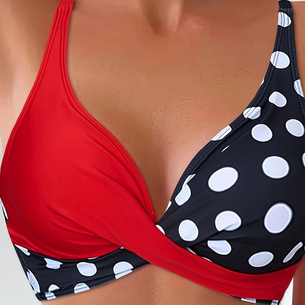Damen Bikini-Set mit innovativem Wickeldesign und hochgeschnittenen Shorts WW