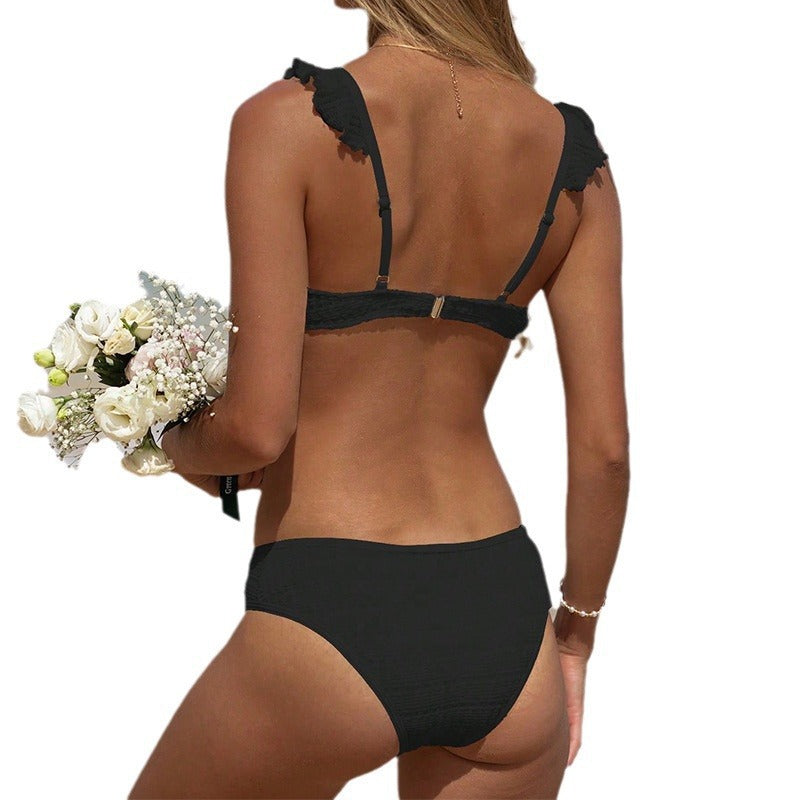 Damen Bikini-Set mit voluminösen Rüschen und unterstützenden Cups WW