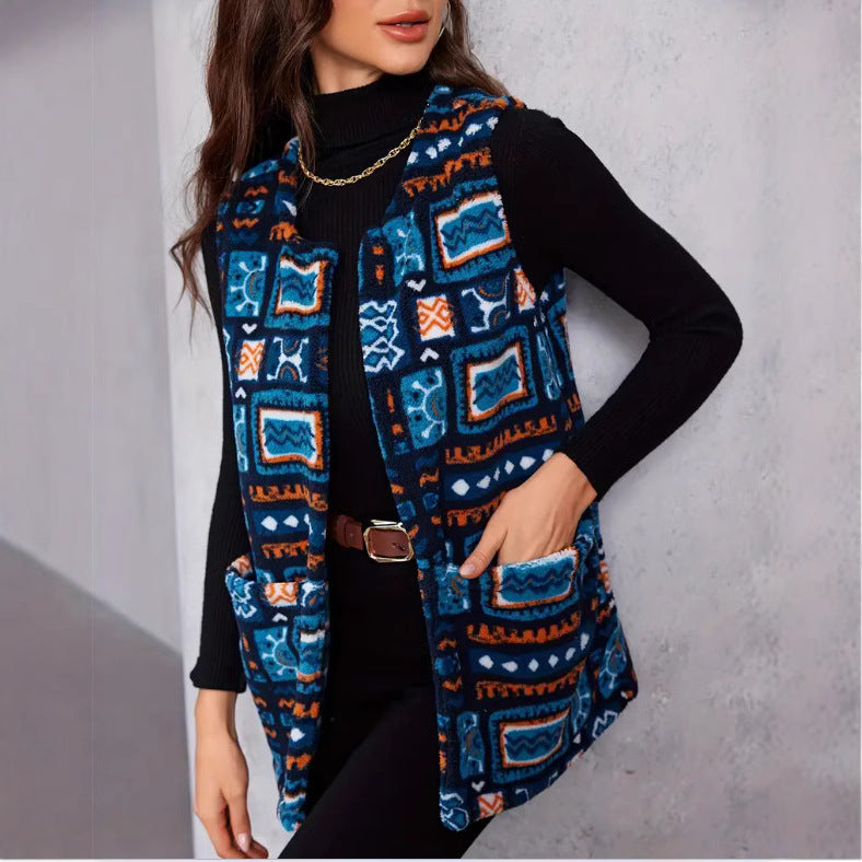 Damen Statement-Weste im Ethno-Design WW