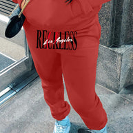 Damen Sportliche Jogginghose mit elastischem Bund und auffälligem Logo WW