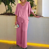 Damen Jumpsuit mit elegantem Layering und großzügigem Schnitt WW