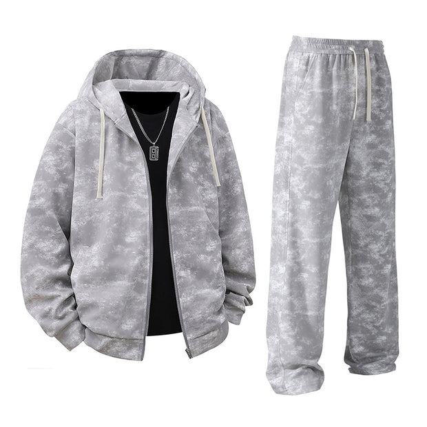 Damen Sportlicher Zweiteiler mit Kapuze und elastischem Bund WW