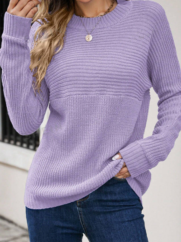 Damen Strickpullover mit lässigem Schnitt und feiner Struktur WW