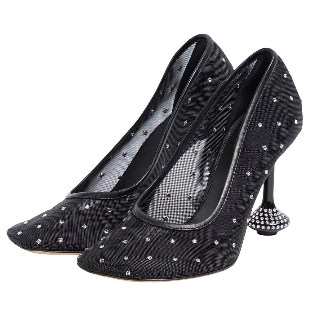 Damen Strass-besetzte High-Heel-Pumps WW