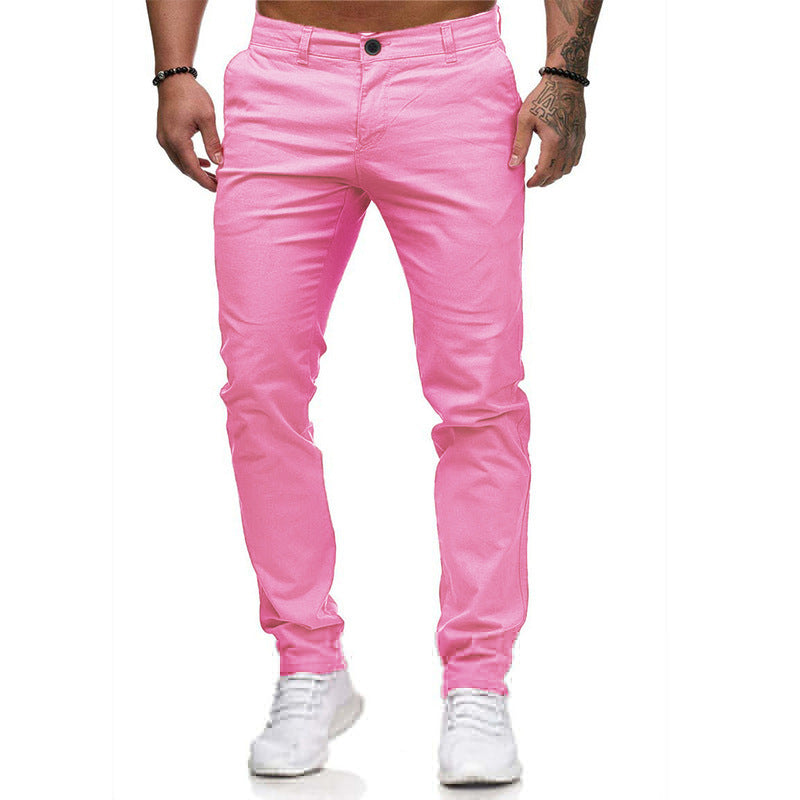 Herren maßgeschneiderte Slim-Fit Chino-Hosen WW