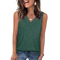 Damen Relaxed Fit V-Ausschnitt Tanktop WW