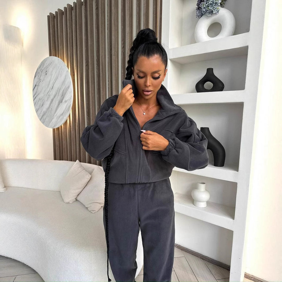 Damen bequemer und modischer Jumpsuit mit tiefem V-Ausschnitt WW