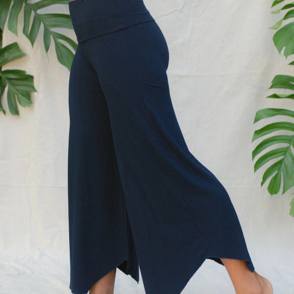 Damen Weite Jersey-Hose mit seitlichen Taschen und elastischem Bund WW