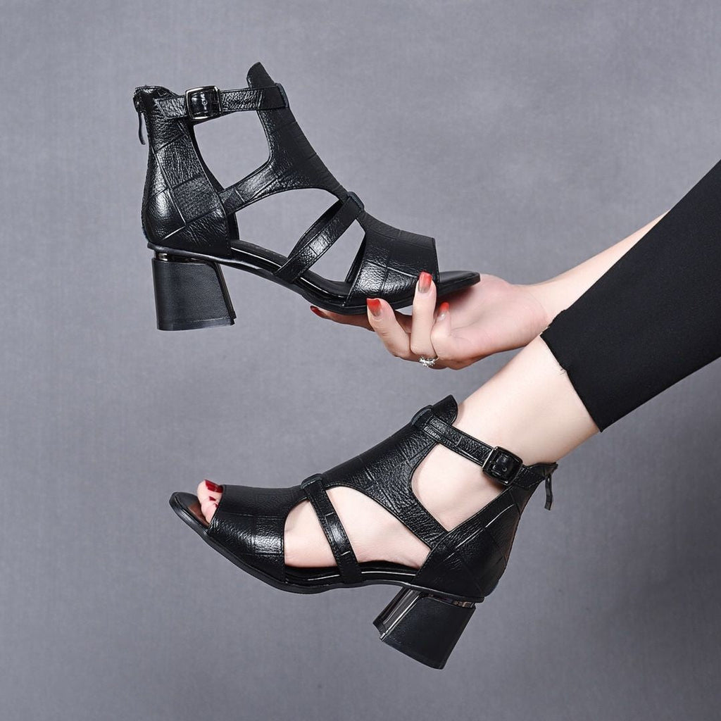 Damen Peep-Toe Sandalen