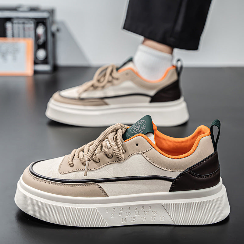 W&W Mode | Atmungsaktive Herren Sneaker Mit Dicker Sohle