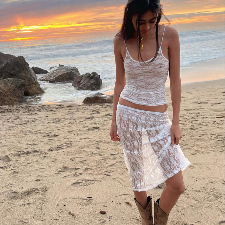 Damen Spitzen-Loungewear-Set mit sexy Details WW