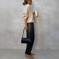 WW | Dash Petal Taille Tasche Faux Leder Hosen