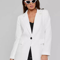 Damen eleganter, taillierter Blazer im modernen Schnitt WW