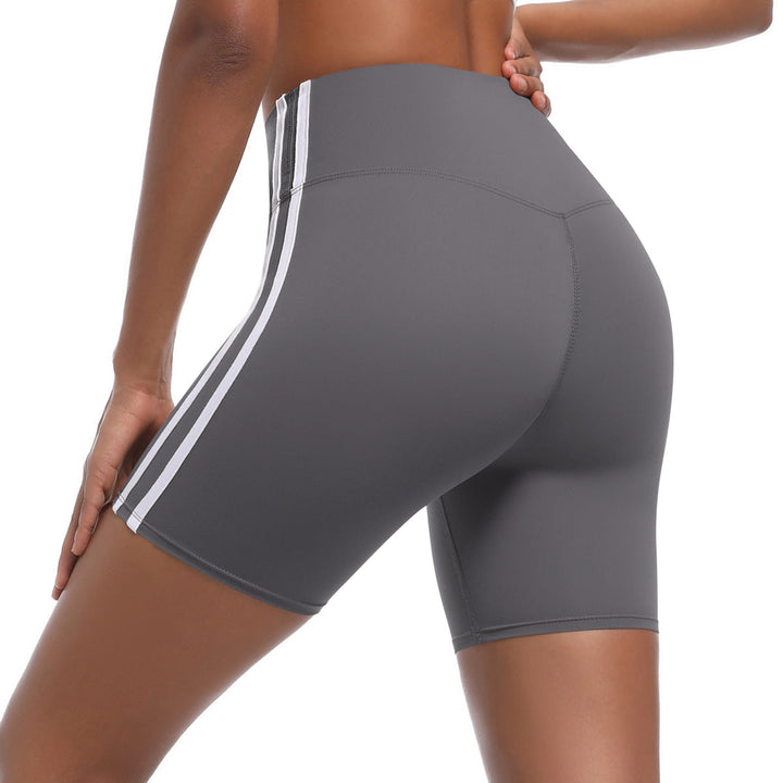 Damen Sportliche Shorts mit hohem Bund und strategischen Einsätzen für aktiven Komfort W&W Mode