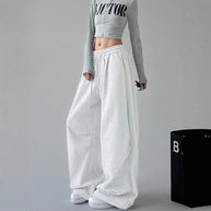 Damen Bequeme und lässige weite Jogginghose WW