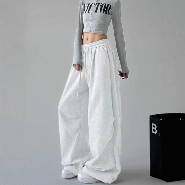Damen Bequeme und lässige weite Jogginghose WW