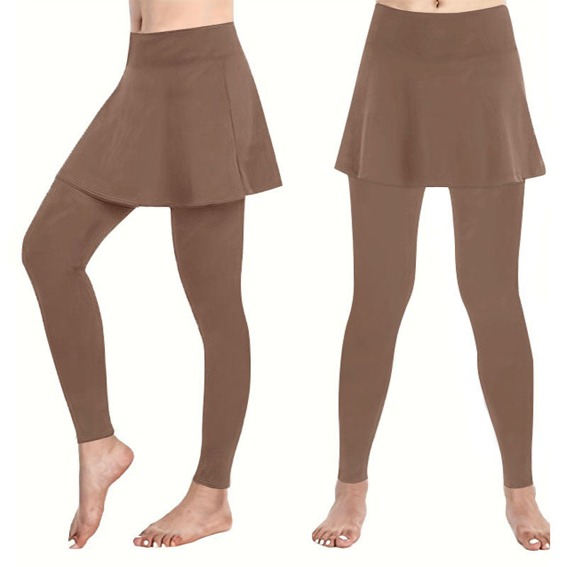 Damen Leggings mit schwingendem Rock WW