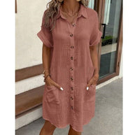 Damen Sommerliches Knopfkleid WW