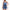 Damen Denim Jumpsuit mit Volant und verstellbarem Taillenzug WW