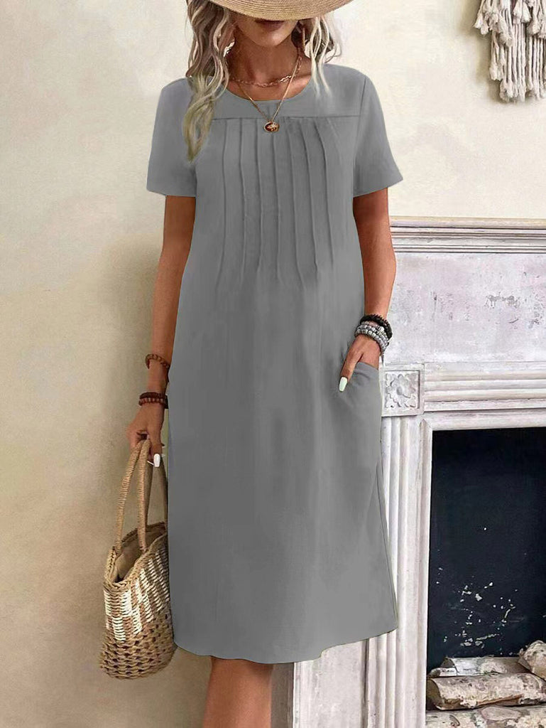 Damen leichtes Sommerkleid mit einer lockeren, femininen Passform WW