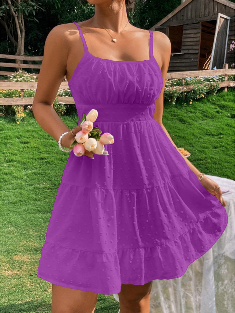 Damen Sommerliches Kleid mit Volantdesign WW