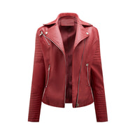 Damen Bikerjacke mit modischen Steppdetails und asymmetrischem Reißverschluss WW