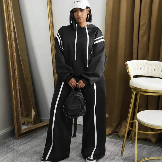 Damen Sportliches Lounge-Set mit hohem Schnitt und eleganten Details WW