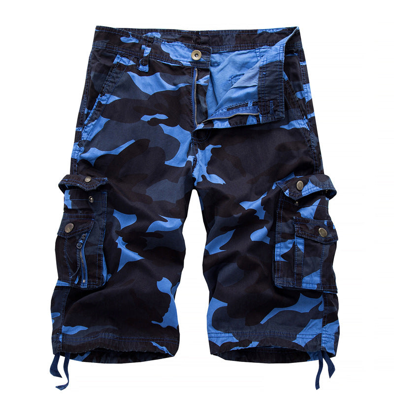 Herren Cargo-Shorts mit Utility-Taschen und verstellbarem Bund WW